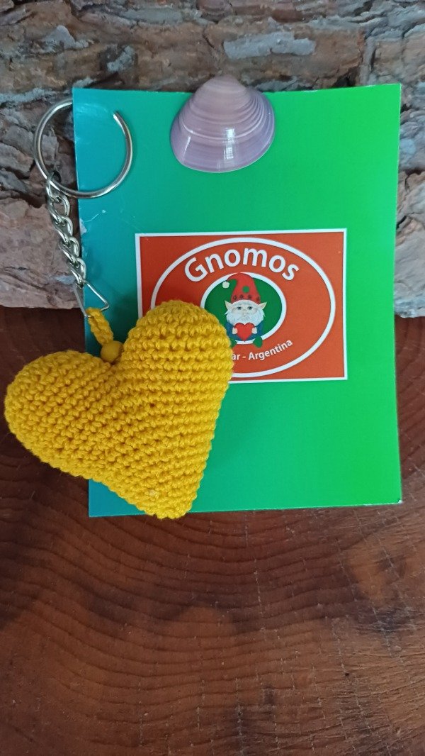 Producto - Llavero Corazón Amarillo Mini - Keychain Mini Yellow Heart