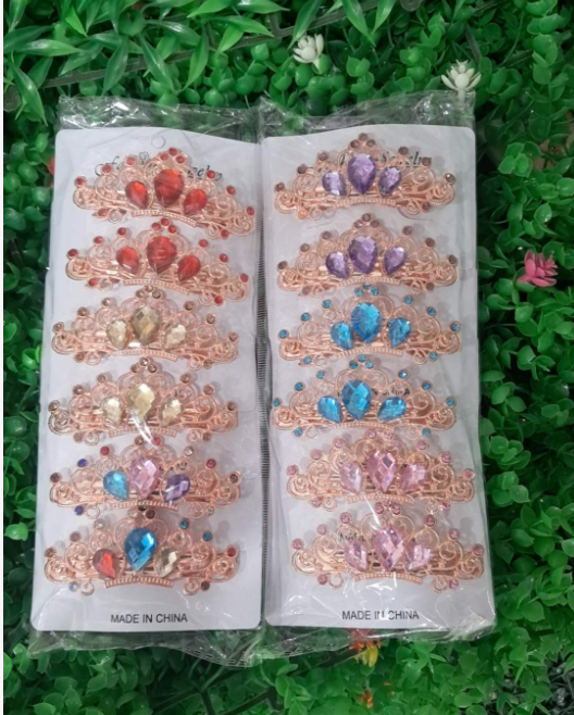 Producto - Pasador pelo dorado transparente