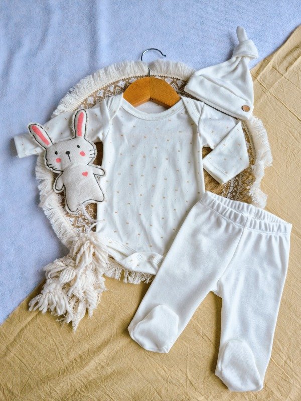 Producto - Set de nacimiento UNISEX moños