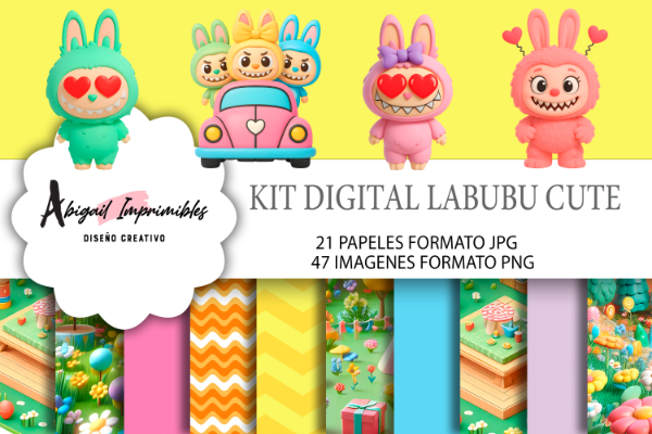 Producto - KIT DIGITAL LABUBU CUTE