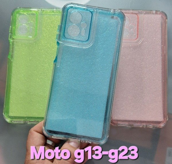 Producto - Fundas glitter reforzadas. Moto g13-g23