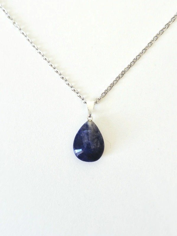 Producto - Collar Gota Piedra Natural Sodalita - 1