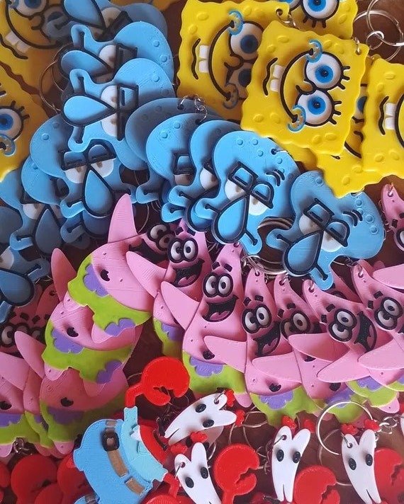Producto - Llaveros 3d Bob Esponja