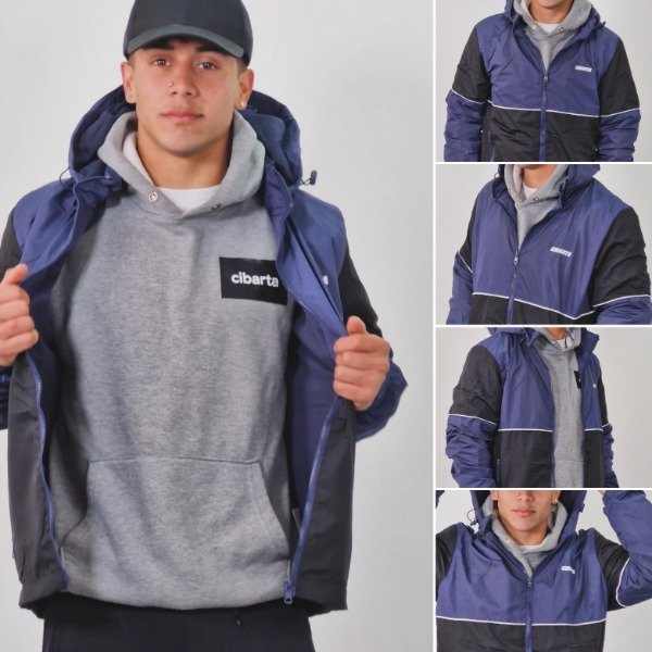 Producto - ROMPEVIENTO VINTAGE II CIBARTA SPORT azul y Negro
