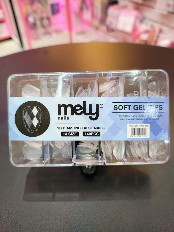 Producto - tips almendra corto 3D diamond mely
