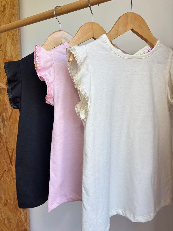 Producto - REMERA TANIA C/PUNTILLA - NEGRA