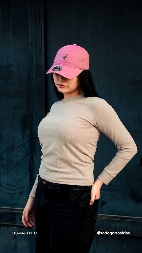Producto - GORRA VINTAGE ROSA VINO
