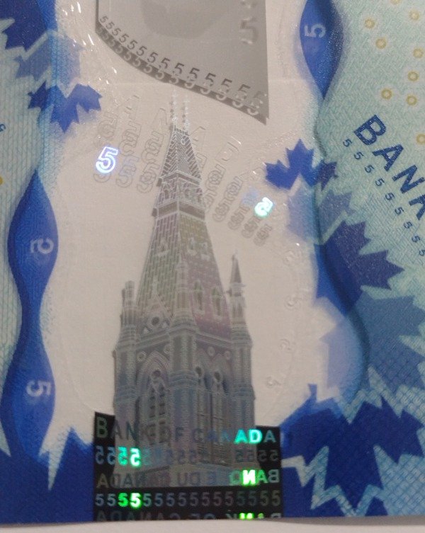 Producto - Canadá billete 5 dólares polímero emisión 2013 - 6