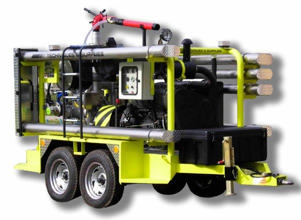 Producto - Grupo Motor Bomba sobre trailer TyS 4000