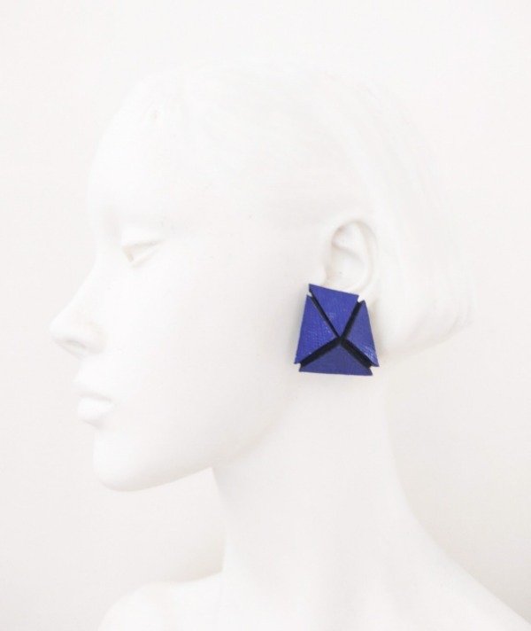 Producto - Aros Trapecio Azul F.
