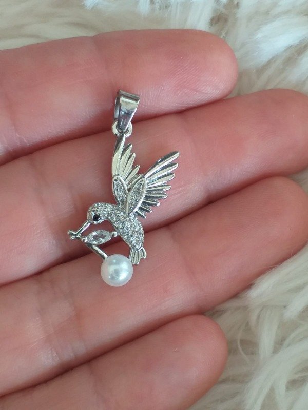 Producto - DJ87 Colibrí Strass perla