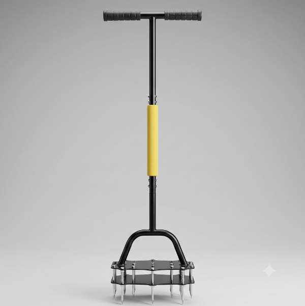 Producto - Aireador De Suelo Cesped y Jardin Con Retroceso Automatico De 19 Puas