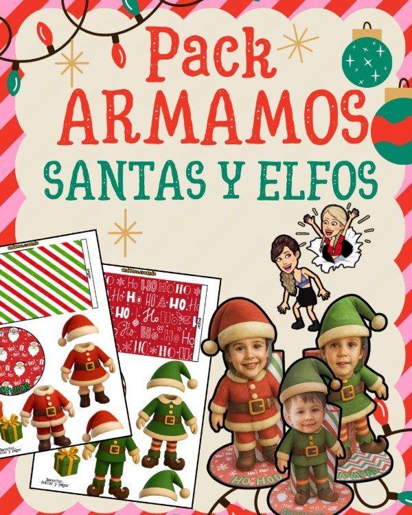 Producto - PACK ARMAMOS SANTAS Y ELFOS