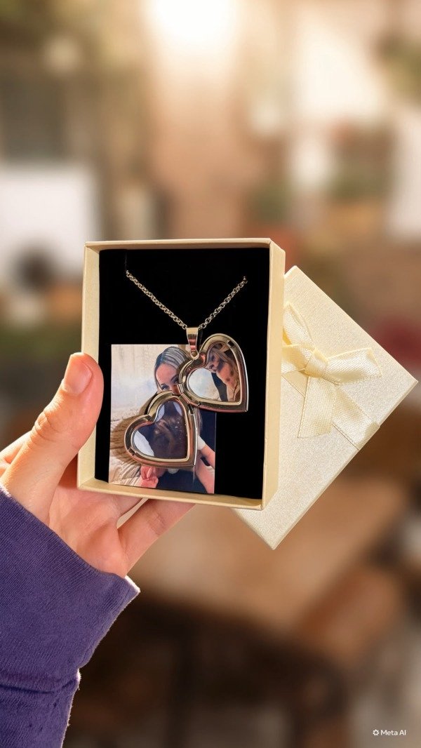Producto - Relicario de Acero Quirúrgico con Fotos Personalizadas - 1