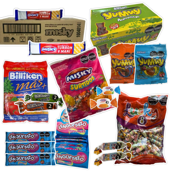 Producto - Combo golosinas surtidas x 120 un