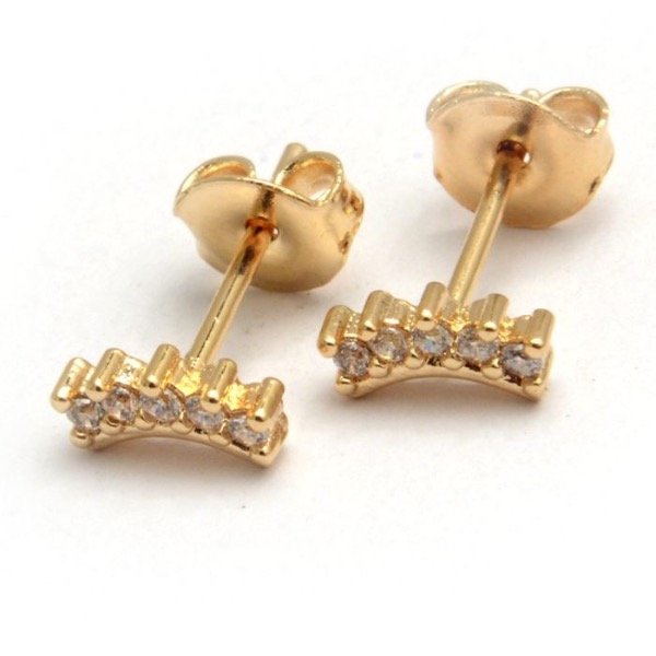 Producto - Pasantes Abanico 7mm -dorados-
