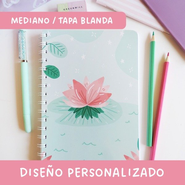 Producto - Cuaderno Mediano Personalizado - Tapa Blanda