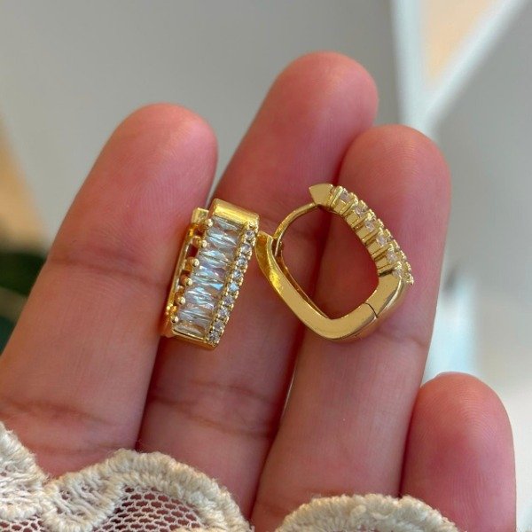 Producto - Argollas Doradas + Shine (cod.916)