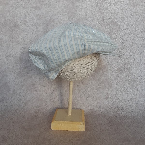 Producto - Gorra Pico de Pato Rayas Celestes