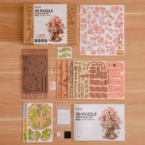 Producto - Robotime Rolife Casa del Árbol Sakura (Sakura Tree House) TGS04 - 1