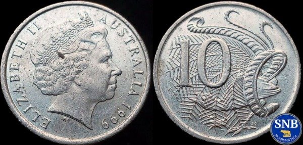 Producto - Australia - 10 Centavos (1999) KM #81