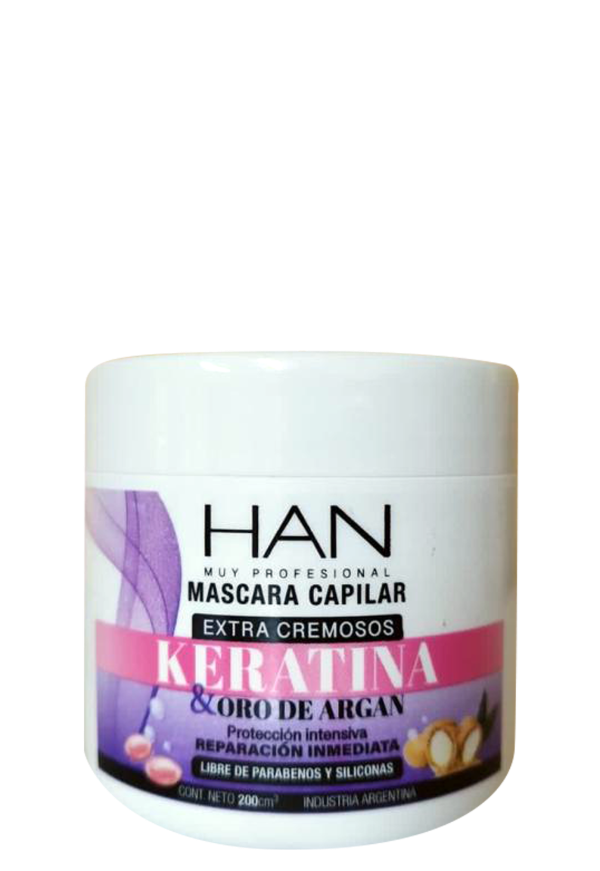 Producto - Máscara Capilar Keratina y Oro de Argán Han