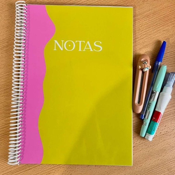 Producto - Cuaderno A4 Lima y Fucsia