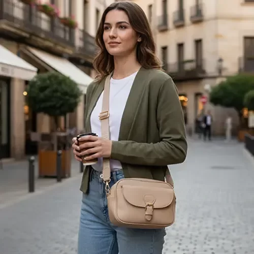 Producto - CARTERA MISS UNIQUE BANDOLERA CON CORREA REGULABLE Y MANIJA 23 CM