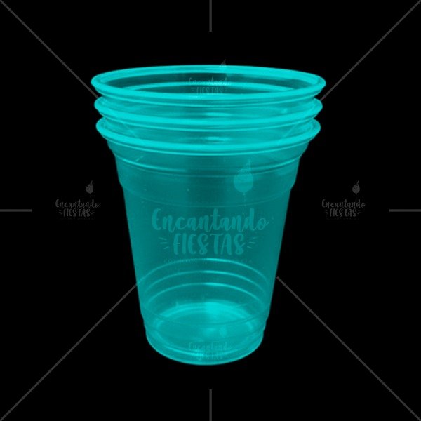 Producto - Vaso Neon Turquesa Bella Cup 360cc x 10u