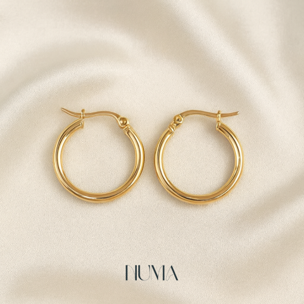 Producto - Argollitas Diana Gold 20 mm