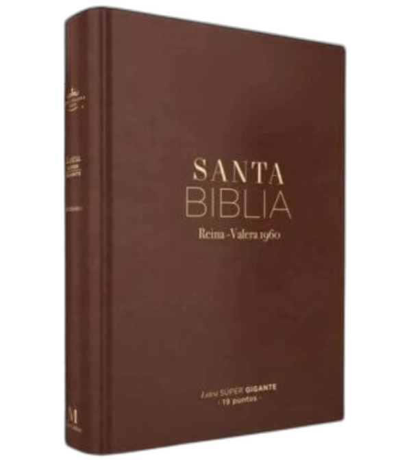 Producto - Biblia Reina Valera Color Café 19x27 Letra Super Gigante 19 puntos
