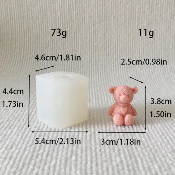 Producto - Molde de silicona Osito con remera - 5