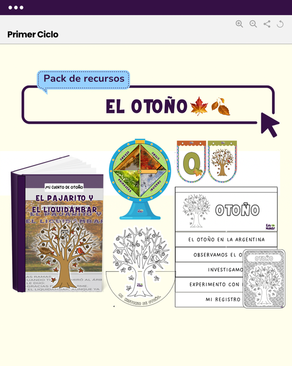 Producto - Pack de recursos: El otoño