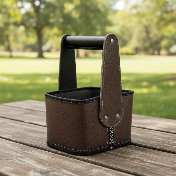 Producto - CANASTO MATERO SIMIL CUERO 20 x 17cm - 0