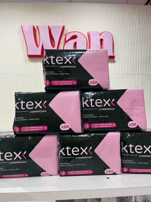 Producto - Compresas Ktex x50 en color Rosa