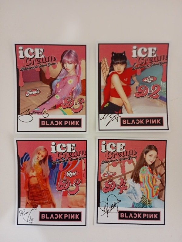 Producto - Photocard  BLACKPINK "Ice cram" x4