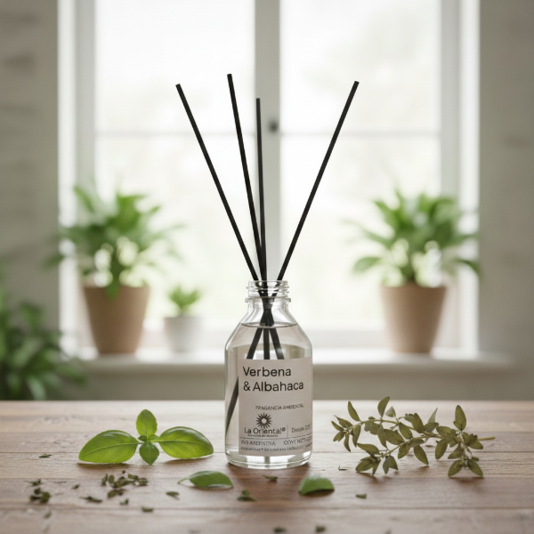 Producto - DIFUSOR DE VARILLAS - Verbena y Albahaca