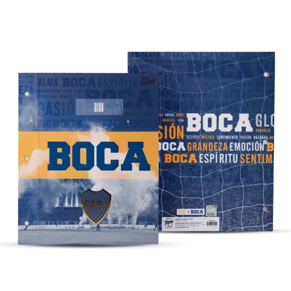Producto - CARPETA BIG LIFE 2 TAPAS BOCA JUNIORS