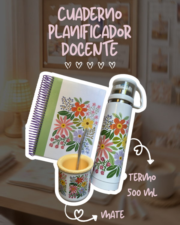 Producto - CUADERNO PLANIFICADOR DOCENTE + TERMICO