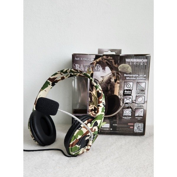 Producto - Auricular Vincha Gamer Camuflado