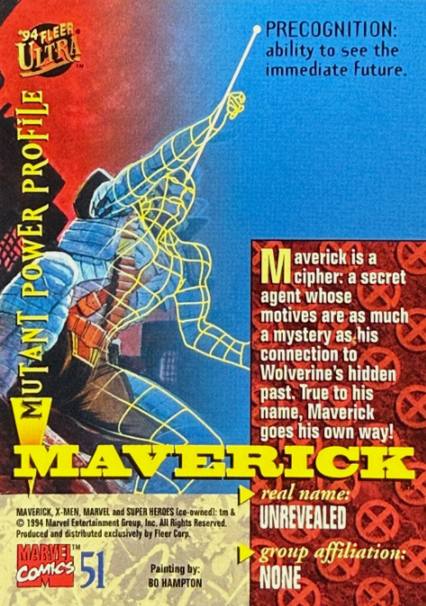 Producto - 1994 Fleer Ultra X-Men #51 - Maverick - 1