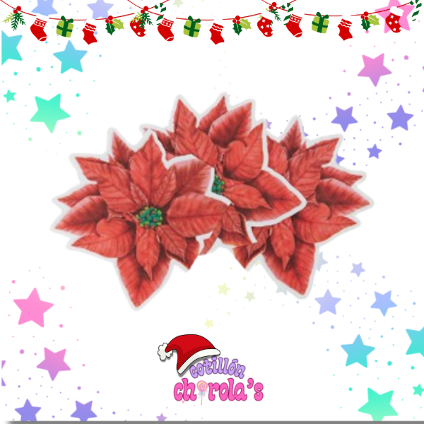 Producto - SERVILLETA FLOR DE NAVIDAD - 12 UNIDADES
