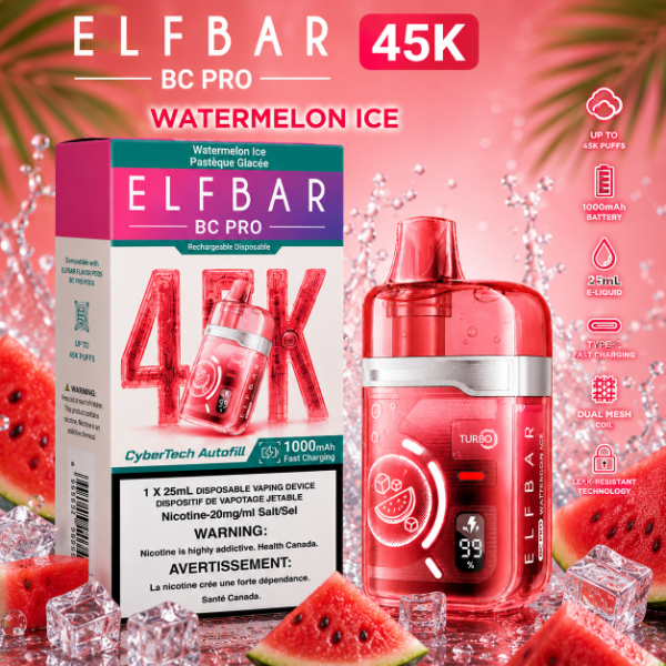 Producto - ELFBAR BC PRO 45K WATERMELON ICE