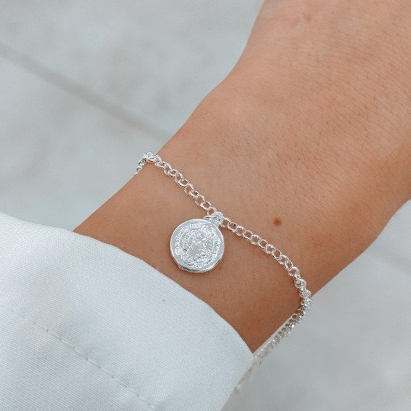 Producto - Pulsera San Benito Plata 925 Laminada