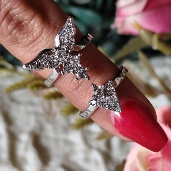 Producto - Anillo falange plateado 2