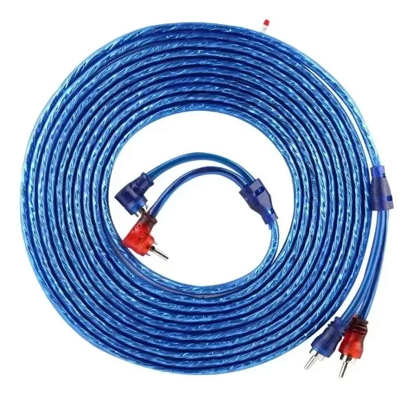Producto - Cable Rca 5 Metros Audio Puntas 90 Grados