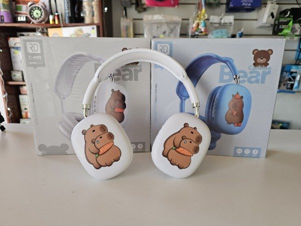 Producto - Auriculares Bluetooth Capibara Rosa