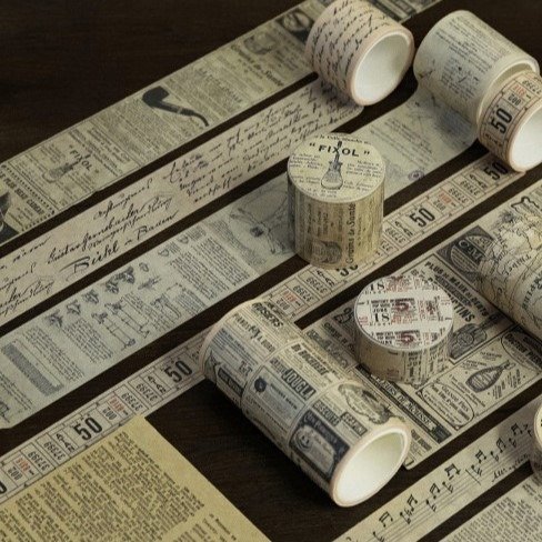 Producto - Washi Tape - Escritura Vintage