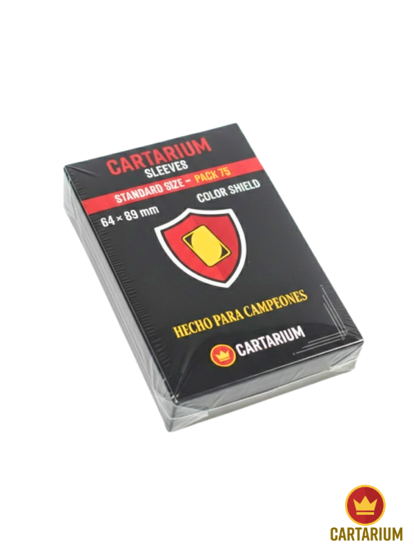 Producto - Sleeves Folios Cartarium Color Negro 64x89 75u TCG Standard MTG