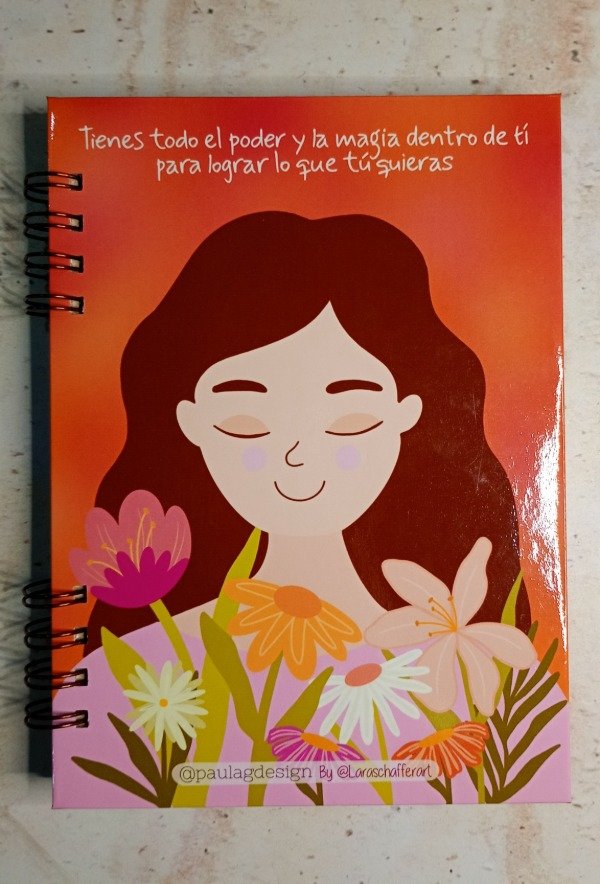 Producto - Cuaderno Colección Mujeres Naranja